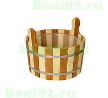 Шайка 12л зебра с пл. вставкой
